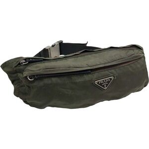 Prada Waist Pouch Tessuto Nylon Khaki